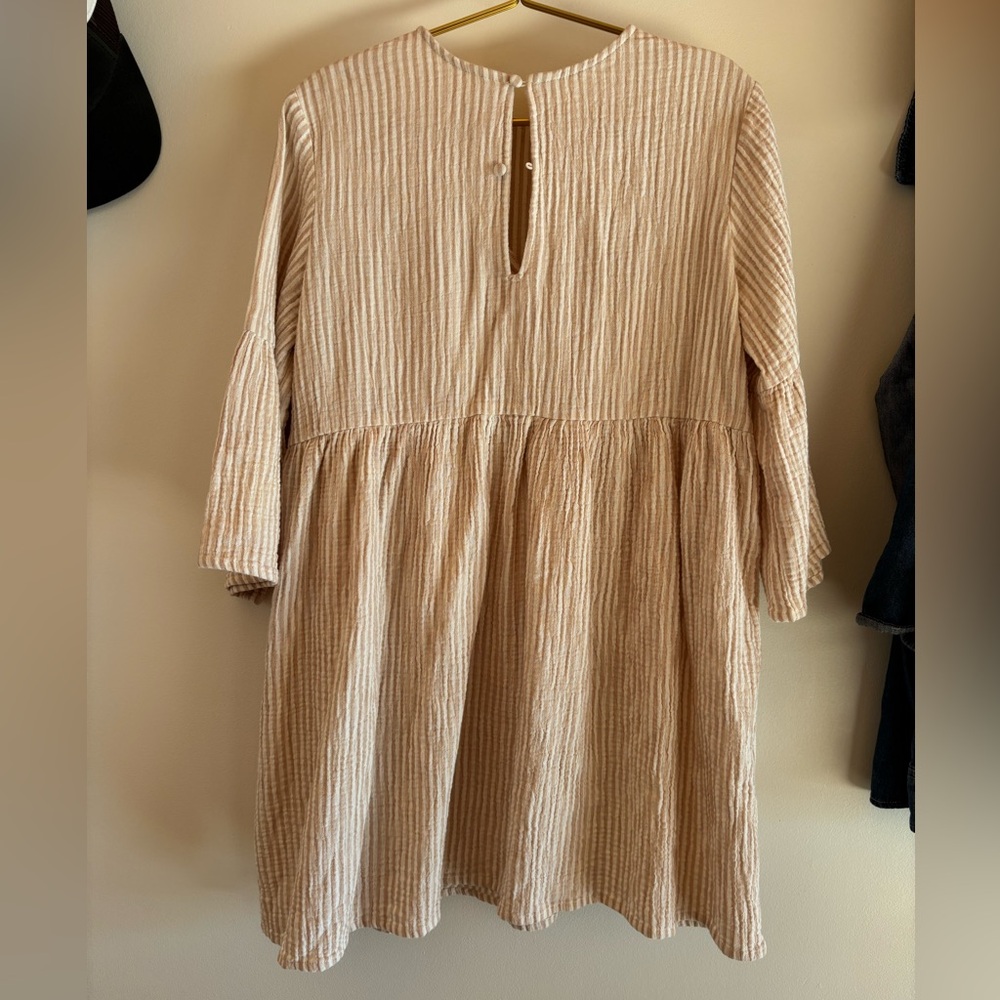 Rylee + Cru Tan Striped Dress - Picture 4 of 7